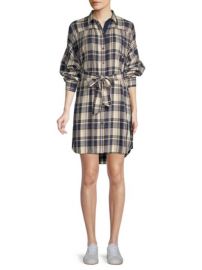 ATM ANTHONY THOMAS MELILLO - PLAID TIE-WAIST SHIRT DRESS at Saks Fifth Avenue